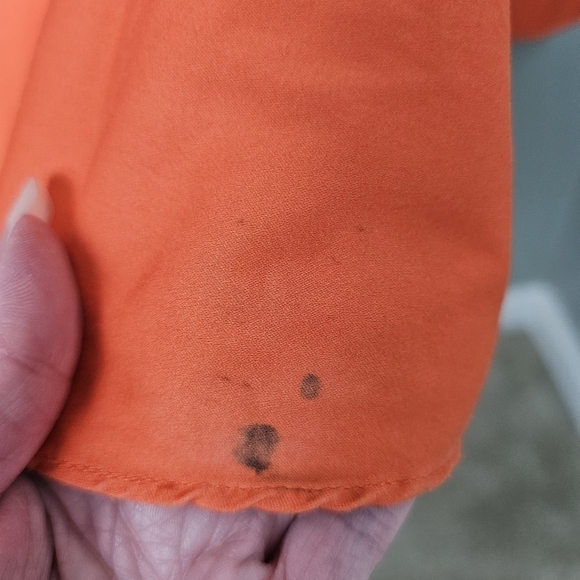 ROKSANDA COLLECTIVE Orange Smocked Waist Maxi Dress, Size 10 - Picture 16 of 17